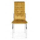 Стул HALMAR K416 горчичный/хром